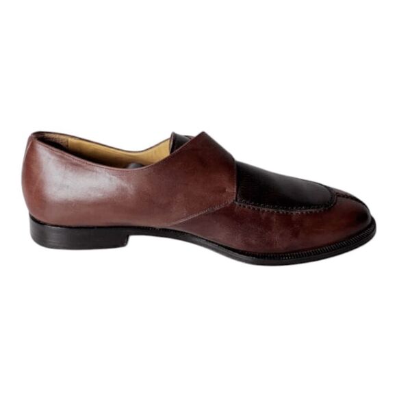 MAGNANNI Meris Brown Leather Monk Strap Loafer Size 11M main image 7